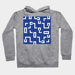 Blue and White Tiles Hoodie